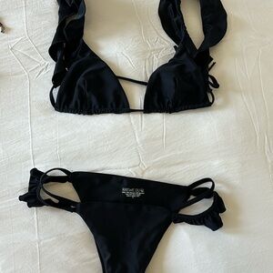 Krewe Du Q Black Bikini Set